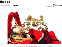 Tablet Screenshot of militaryheritage.com