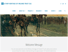 Tablet Screenshot of militaryheritage.ie